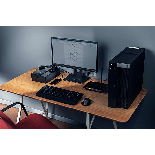 Источник бесперебойного питания Trust Maxxon 800VA UPS 6 standard wall power outlets BLACK