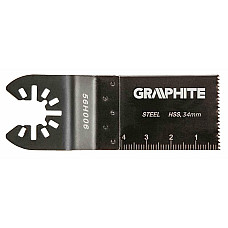 Полотно пиляльне для багатофункціонального інструменту GRAPHITE по металу HSS