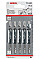 Полотно пилочное для электролобзика Bosch по дереву T144D, 4-5.2х100мм, 5шт