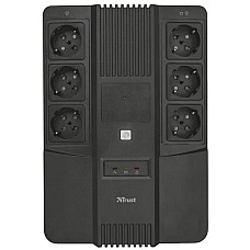 Джерело безперебійного живлення Trust Maxxon 800VA UPS with 6 standard wall power outlets BLACK