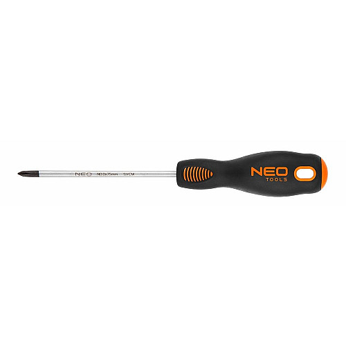 Викрутка Neo Tools хрестова, PH0x75мм, сталь S2