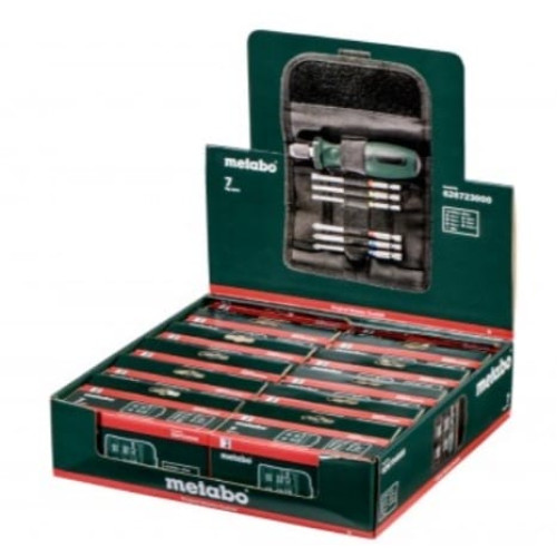 Викрутки Metabo набір 7шт, 6 біт, SL,PH,PZ,Torx