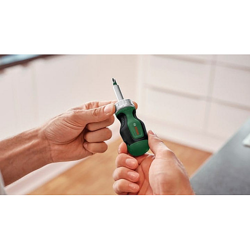 Викрутка Bosch з тріскачкою 6 насадок