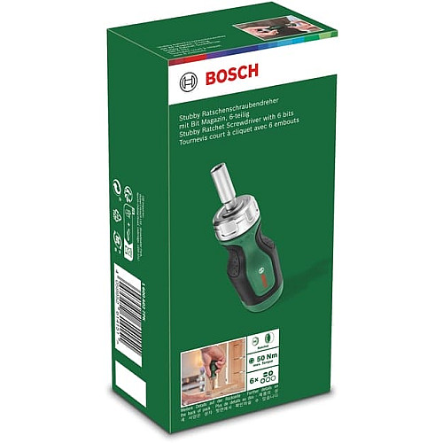 Отвертка Bosch с трещоткой, 6 насадок