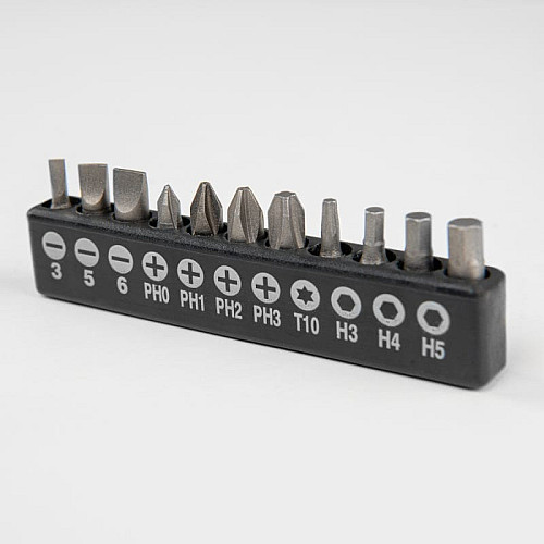 Викрутки хрестоподібні/пласкі/біти, 60 мм, НАБІР, HOME & GARAGE, DIY-BIT10SET1
