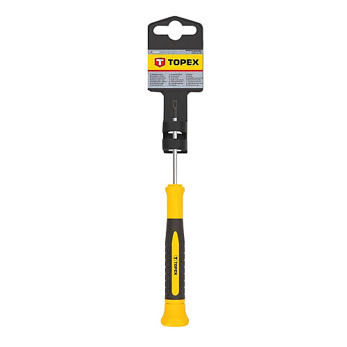 Викрутка TOPEX плоска, прецизійна, SL2.5х50мм, сталь CrV