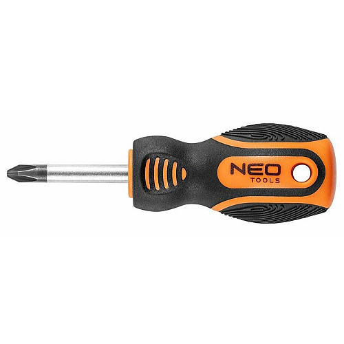 Отвертка Neo Tools крестовая, PH2x38мм, сталь CrV