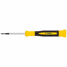 Викрутка TOPEX Torx, прецизійна, T6x50мм, сталь CrV