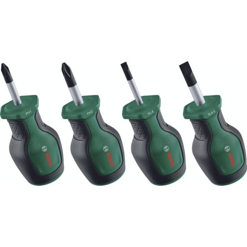 Отвертки Bosch набор 4шт, SL, PH, сталь CrV