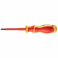 Отвертка Neo Tools крестовая, диэлектрическая, PH1x80мм, сталь S2
