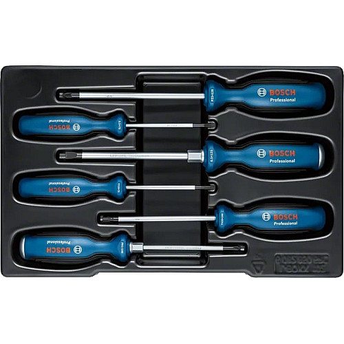 Отвертка Bosch Professional SL 3.5, 6.5мм, Т15х75мм, Т20х100мм, PH1x100мм, PZ2x125мм набор 6шт