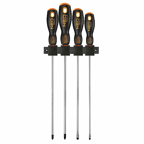 Викрутки Neo Tools набір 4шт, SL,PH, 250мм, сталь S2