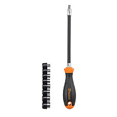 Гнучкий торцевий ключ 5-12/270мм, НАБІР, HOME & GARAGE, DIY-SW10SET-E