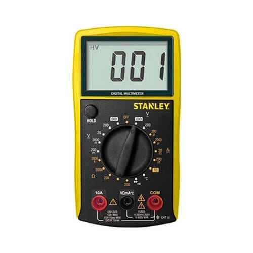 Мультиметр цифровий Stanley, 0-300В, широкий РК-дисплей