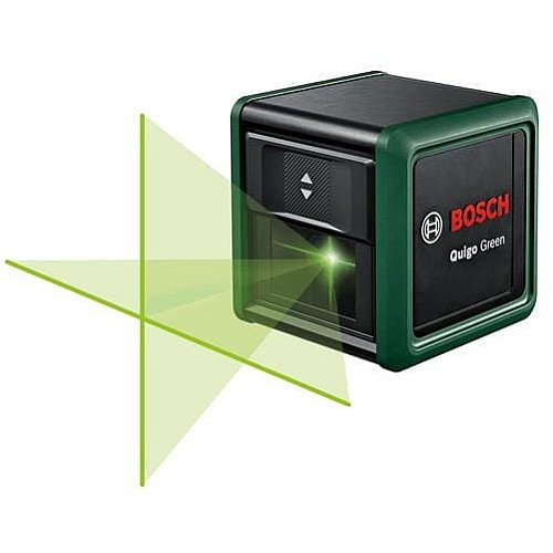 Нивелир лазерный Bosch Quigo Green, точность ±0.8 мм/м, 12 м, зеленый, 0.27 кг