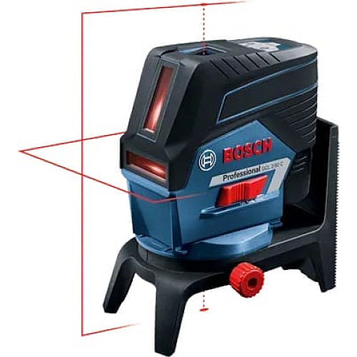 Нивелир лазерный Bosch GCL2-50C+RM2 до 20м, ±0.3мм/м, 4AAx1.5В, IP54, чехол, 0.6кг