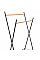 Стійка для одягу Casa Si Garment Rack Bamboo Black (CS92309W04)