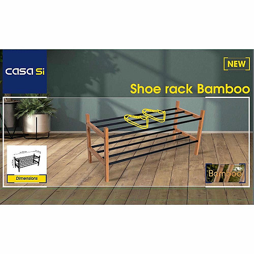 Полиця для взуття Casa Si Shoe Rack Bamboo (CS92307W04)
