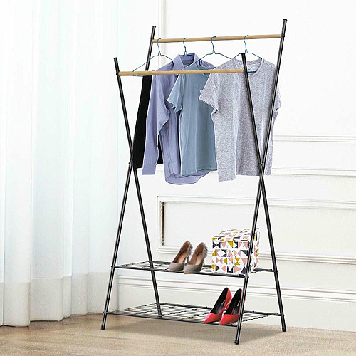 Стійка для одягу Casa Si Garment Rack Bamboo Black (CS92309W04)