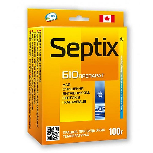 Біопрепарат Bio Septix / Санекс для ощищення вигрібних ям, септиків і каналізації 100 гр