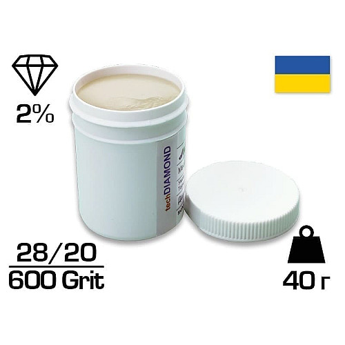 Алмазна паста АСМ 28/20 HОМГ (2%) 600 GRIT, 40 г (ACM28-20(НОМГ)) (ACM28-20
