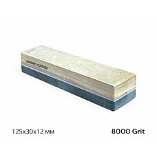 Камінь для заточки (Coticule+Schist) 125х30х12(24)мм, 8000/0 Grit, гранатовий сланець та підкладка (205AC)