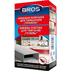 Пастка клейка для тарганів Тунель, Bros Польща, коробка 1 шт