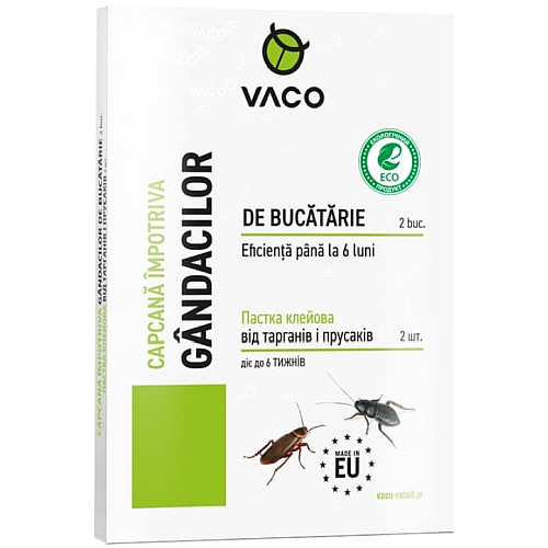 Пастка клейова Vaco Eco від тарганів і прусаків 2 шт