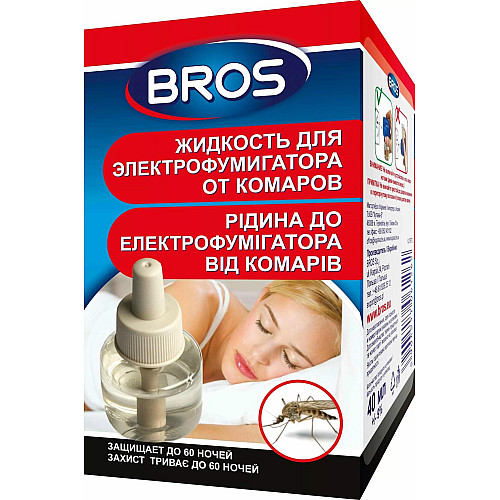 Рідина до електрофумігатора, Bros Польща, флакон 40 мл