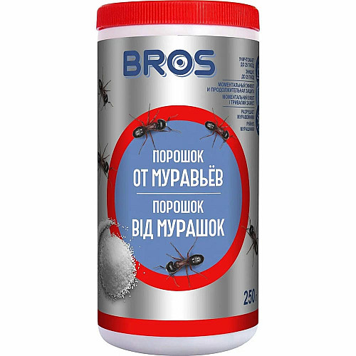 Порошок від мурах, Bros Польща, пластикова банка 250 гр