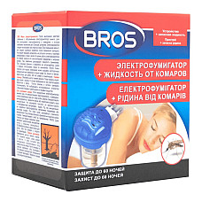 Електрофумігатор з рідиною від комарів Bros, 40 мл