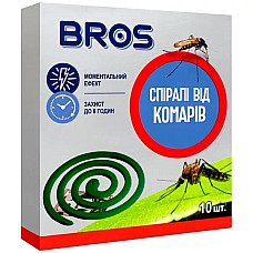 Інсектицидні спіралі від комарів, Bros Польща, коробка 10 шт