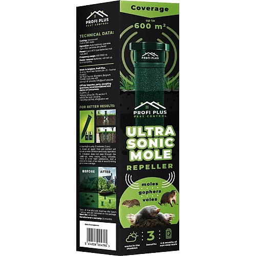 Электронный отпугиватель кротов Ultra Sonic Profi Plus