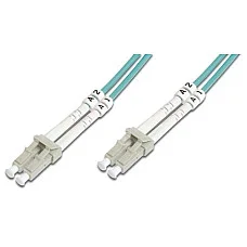 Патч-корд волоконно-оптичний DIGITUS LC/UPC-LC/UPC, 50/125, MM, OM3, duplex, 10м