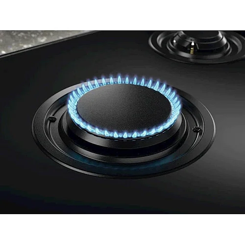 Варильна поверхня Electrolux комбінована (2 газ + 2 інд), 60см, розширена зона, чавун, чорний