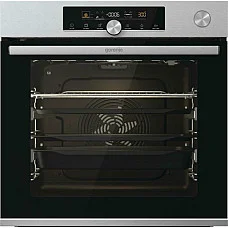 Духова шафа Gorenje електрична, 77л, A+, пара, дисплей, готування на різних рівнях, нерж