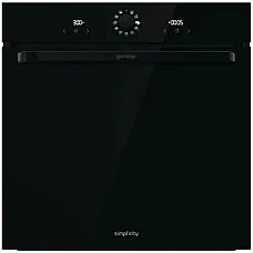 Духова шафа Gorenje електрична, 77л, A, пара, дисплей, макс.темпер.-300, чорний