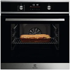 Духова шафа Electrolux електрична, 65л, A+, дисплей, конвекція, піроліз, телескопічні напрямні, чорний