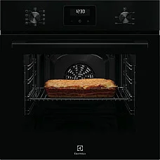 Духова шафа Electrolux електрична, 65л, A, дисплей, конвекція, телескопічні напрямні, чорний