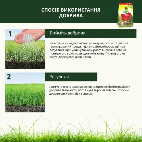 COMPO TURBO Добриво для газону, 5 кг