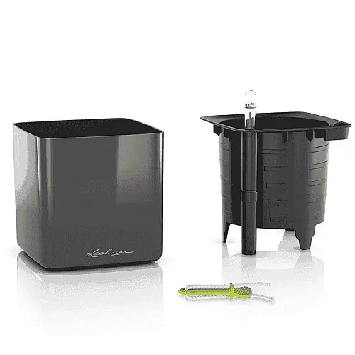 Вазон Lechuza Cube Glossy 14 Білий