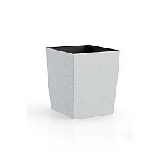 Квітник Plastkon ELIOT Stone 30x30 см білий