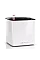Вазон Lechuza Cube Glossy 14 Білий