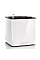 Вазон Lechuza Cube Glossy 16 Білий