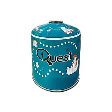 Набір із 12 шт газових балонів різьбових бутанових Quest, 450гр